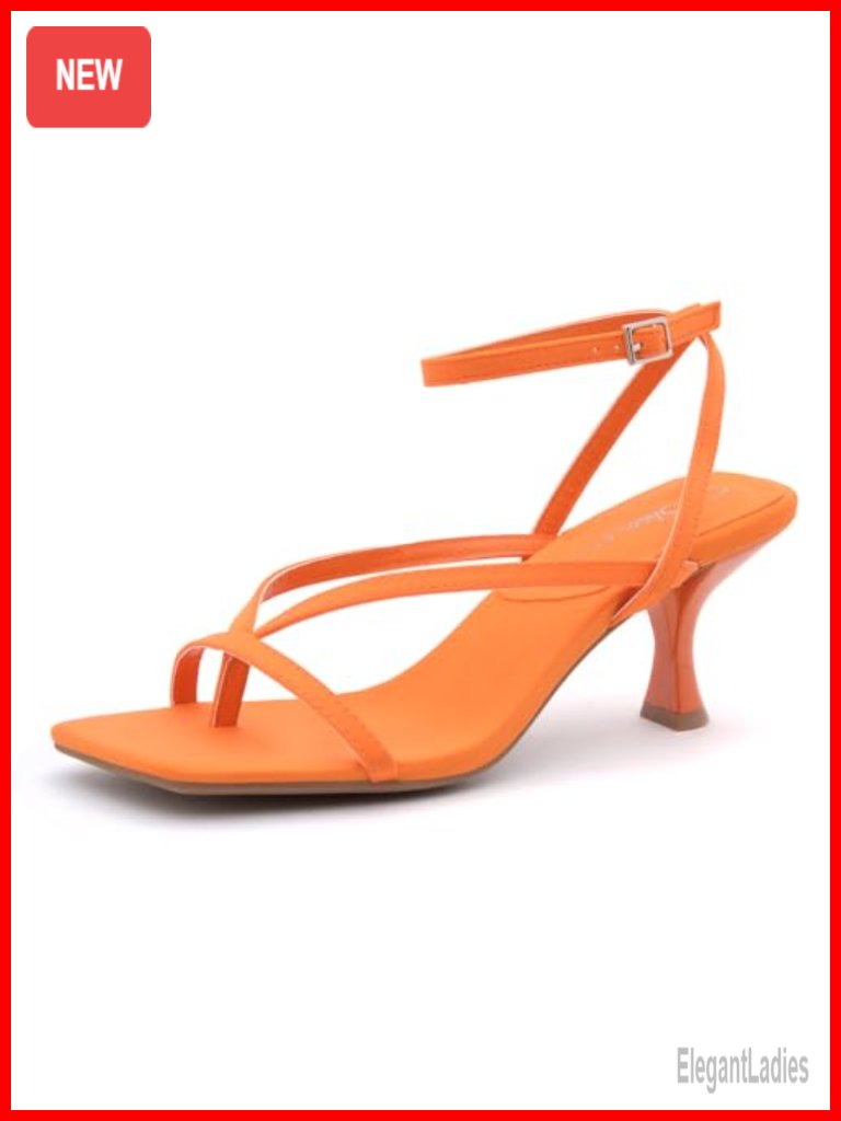 Kitten Heels For Women, Square Open Toe Dressy Sandals, Low Heel Slides